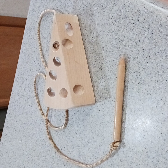 Other - Wooden Cheese Lacing Toy